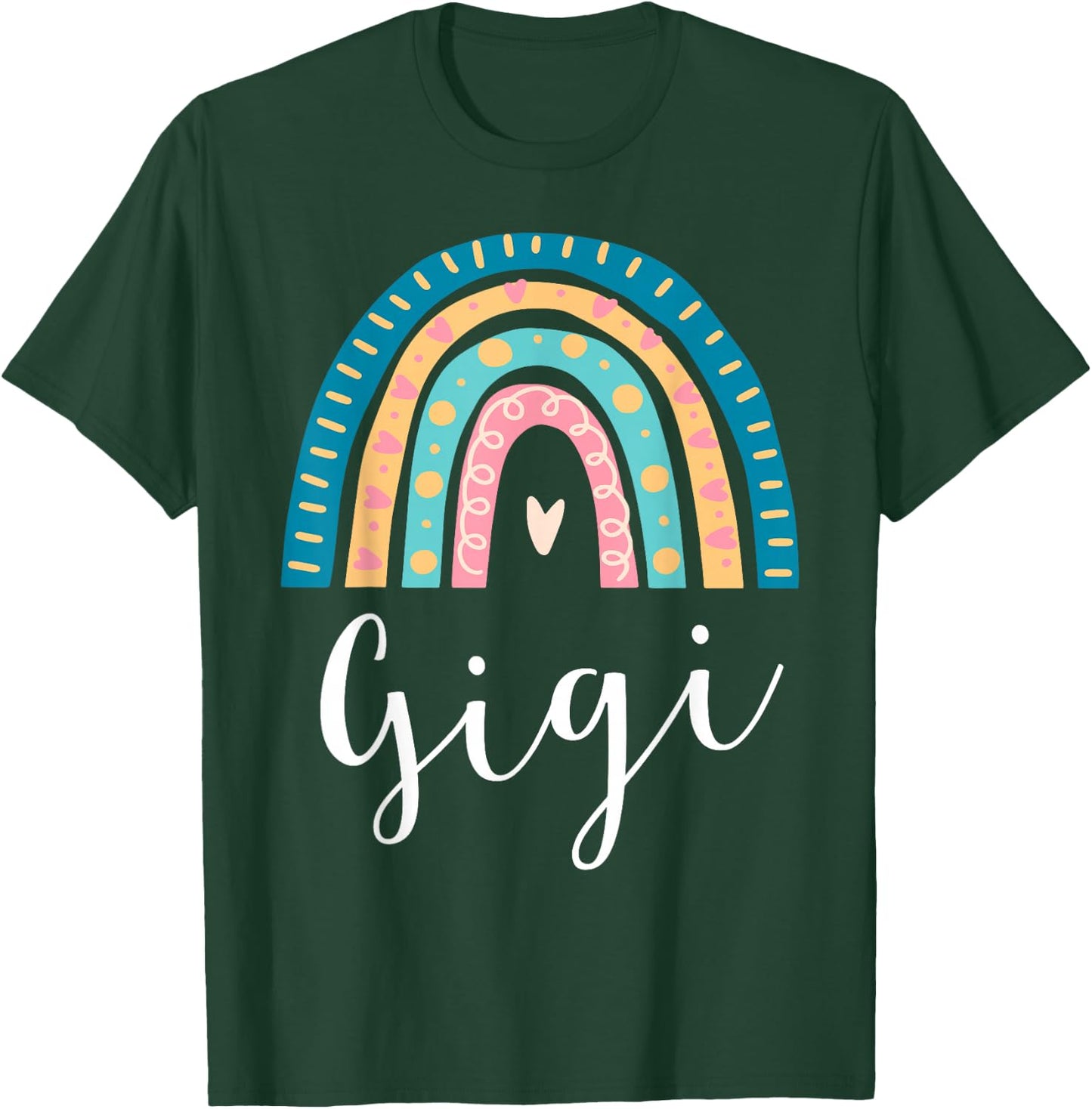 Gigi Rainbow Gifts For Grandma Family Matching Birthday T-Shirt - T-Shirt | Forest
