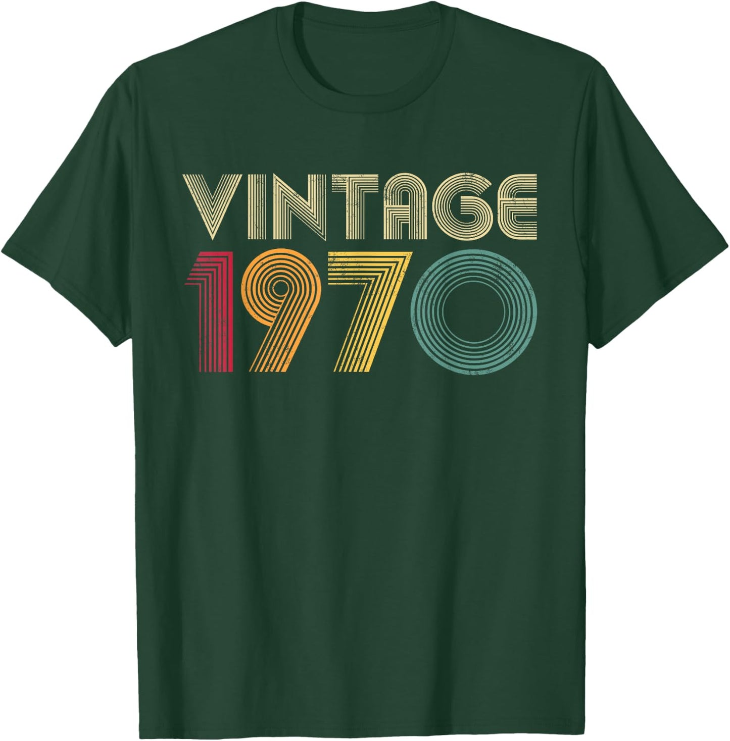 55th Birthday Vintage 1970 Classic MEN WOMEN Mom Dad T-Shirt - T-Shirt | Forest