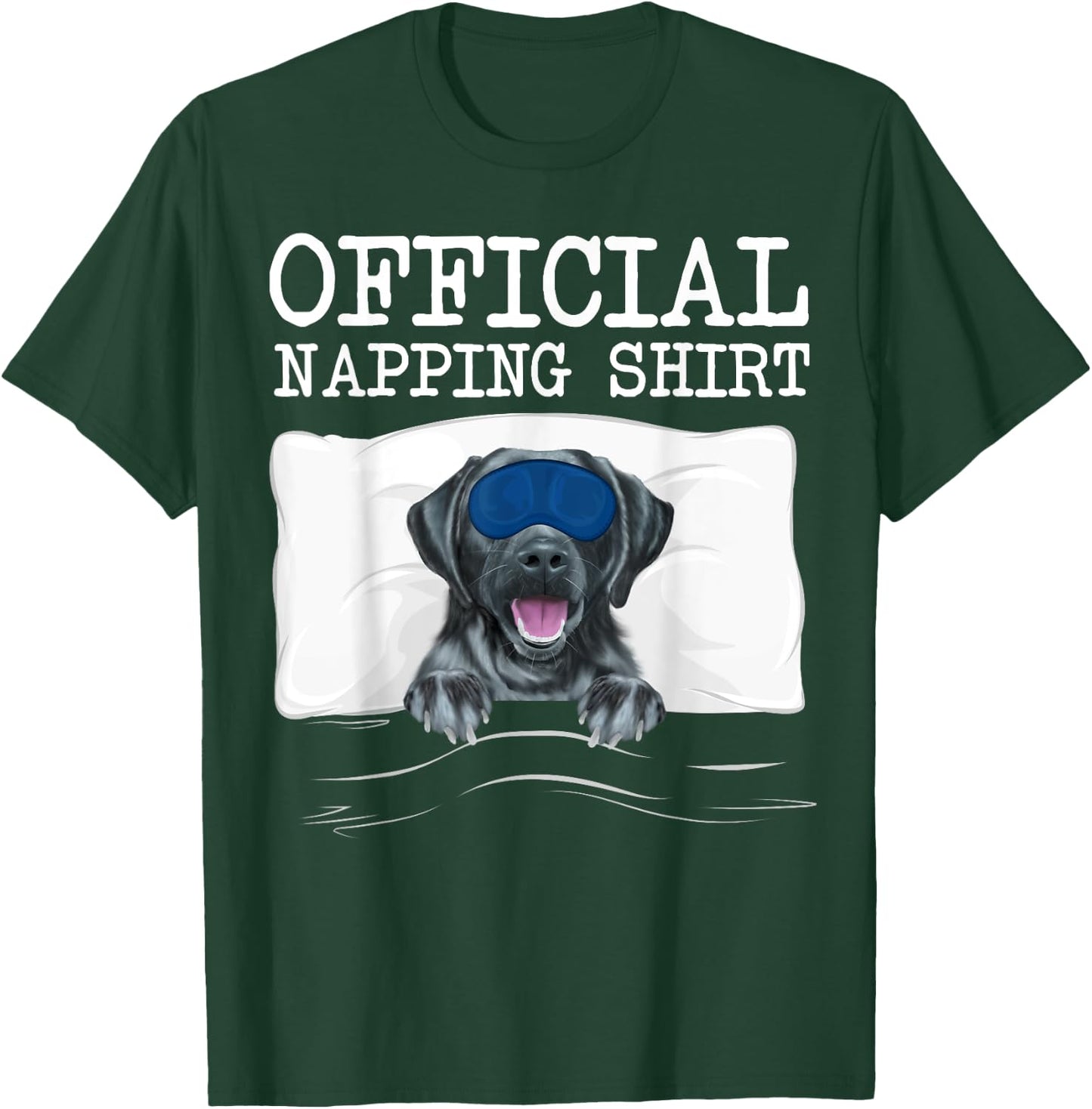 Sleeping Black Labrador Retriever Sleep Official Napping T-Shirt - T-Shirt | Forest