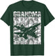 Grandma Matching Family Camo Military Fighter Jet Birthday T-Shirt - T-Shirt | Forest