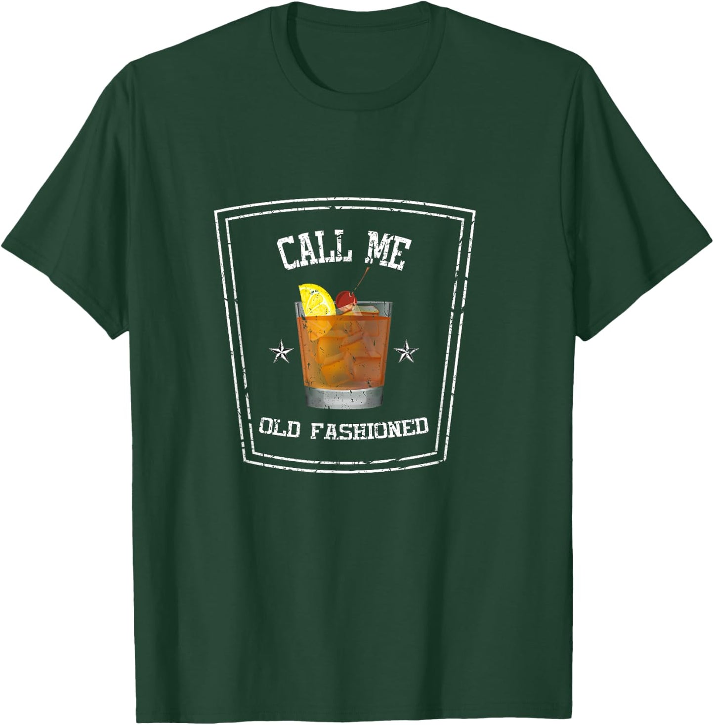 Funny Call Me Old Fashioned Bourbon Whiskey Lover T-Shirt - T-Shirt | Forest