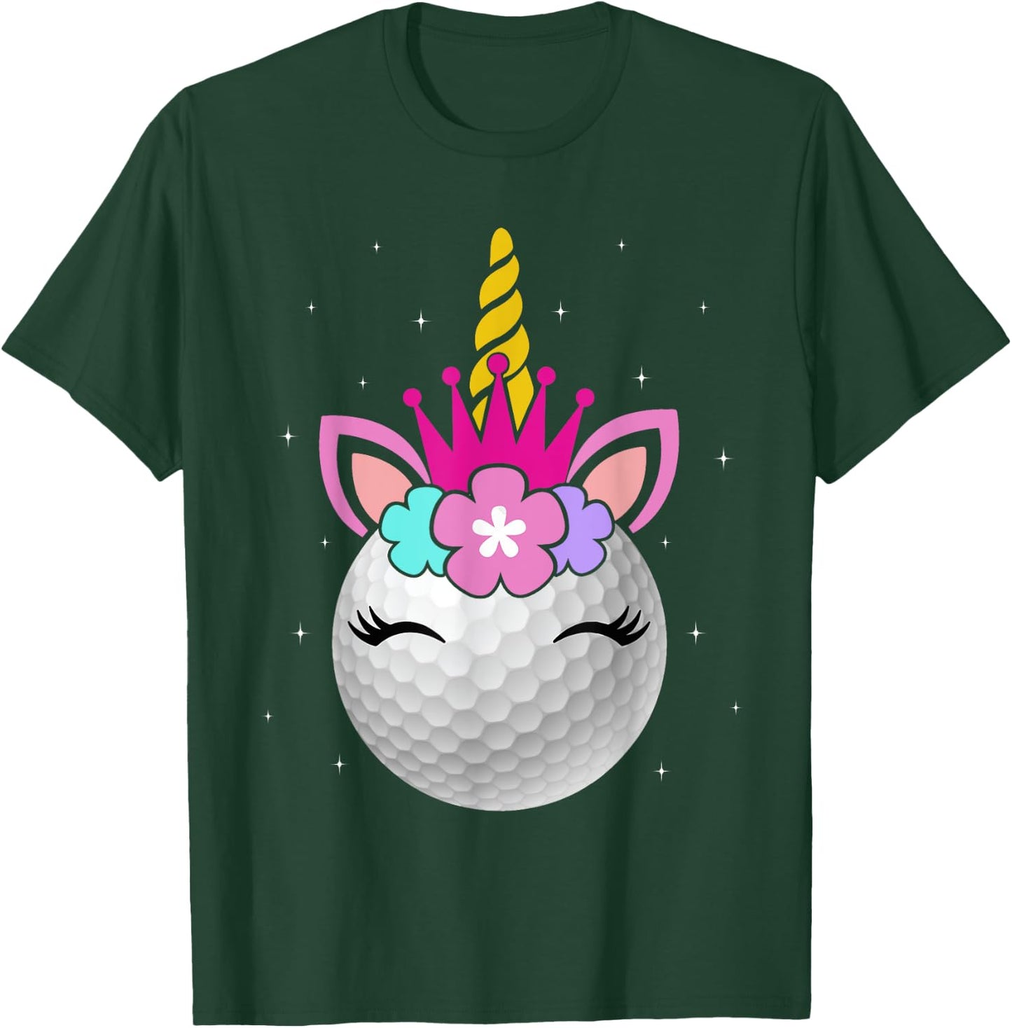 Golf Unicorn Funny Unicorn Golf Sports Player Kids T-Shirt - T-Shirt | Forest