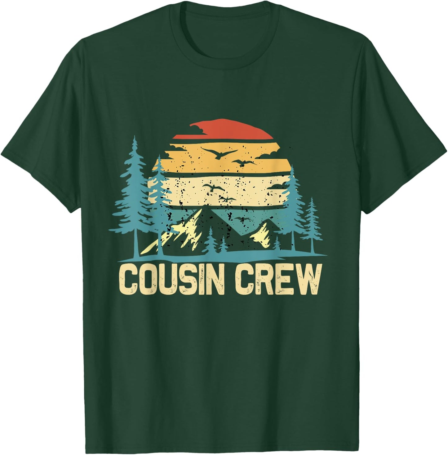 Cousin Crew Camping Friends Summer Family Vacation Men Women Kids T-Shirt - T-Shirt | Forest