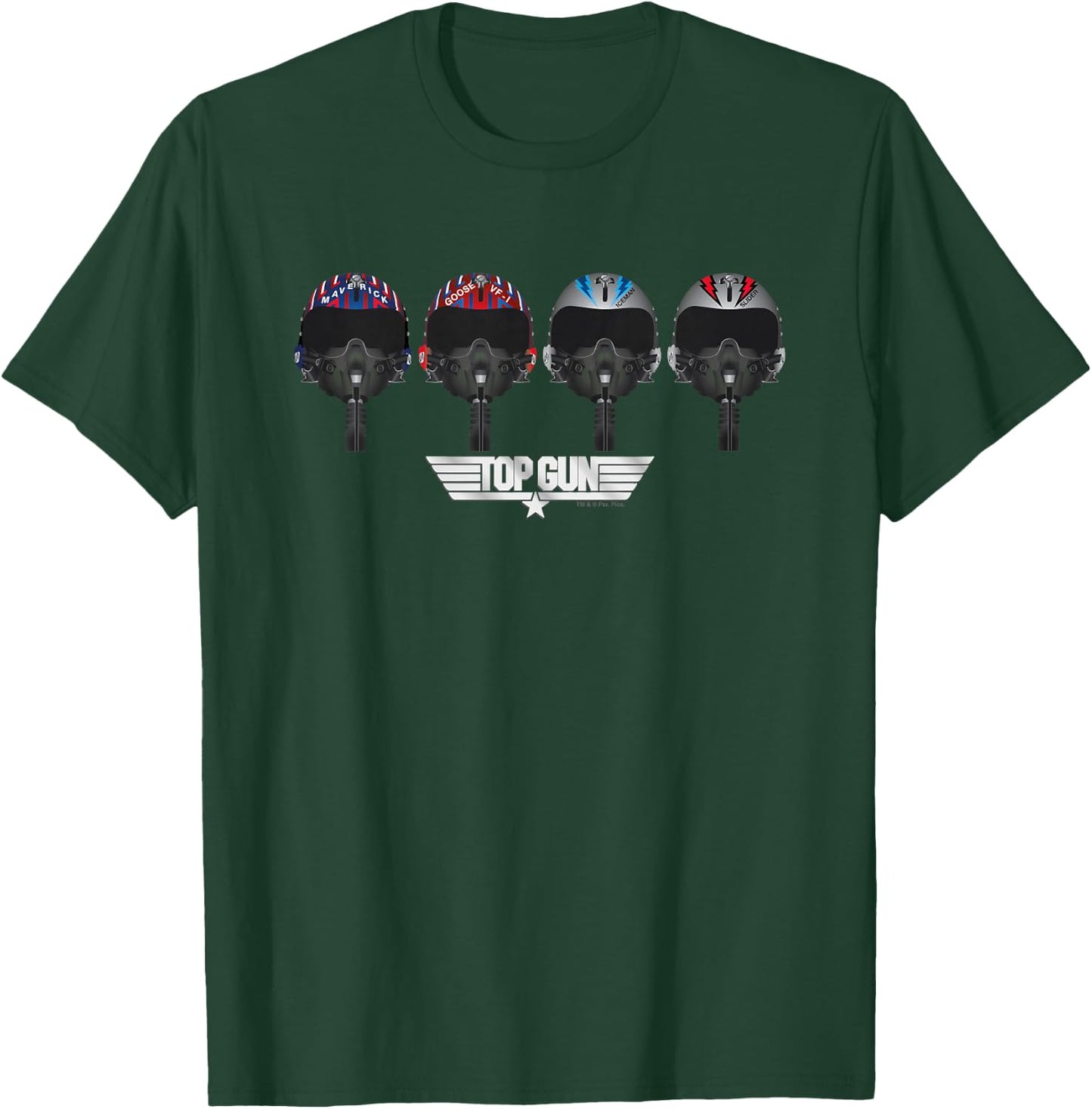Top Gun Maverick & Co Pilot Helmets Kids T-Shirt - T-Shirt | Forest