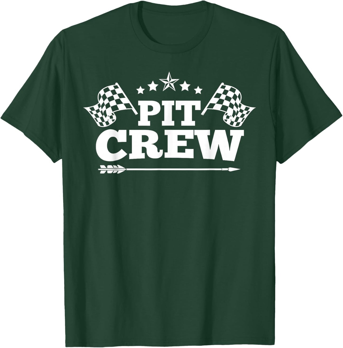 Pit Crew Funny Race Track Racing Mechanic Car Parties Drive T-Shirt - T-Shirt | Forest