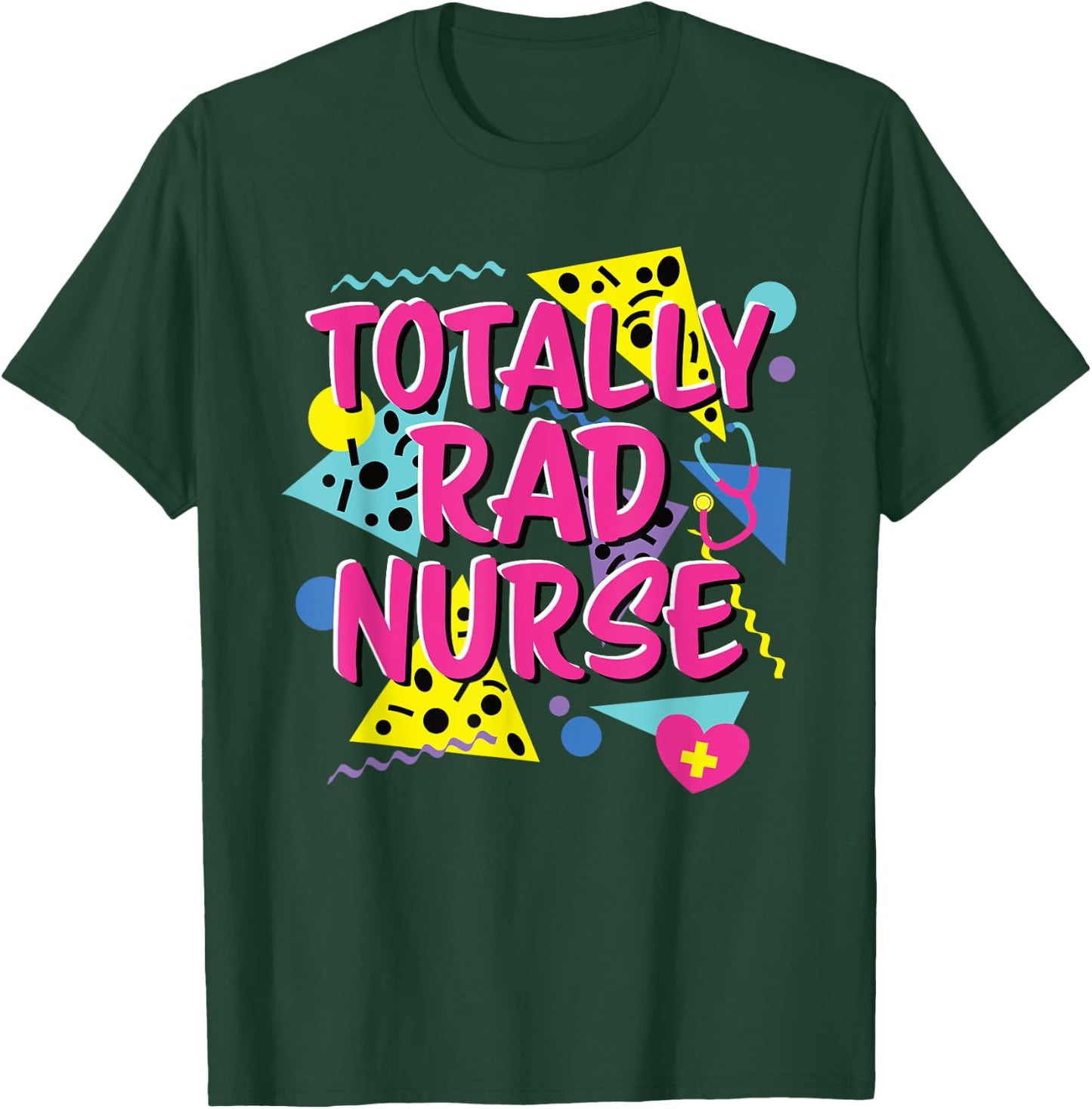 80s 90s Nurse Costume Lazy Halloween Party Theme 1980s 1990s T-Shirt - T-Shirt | Forest