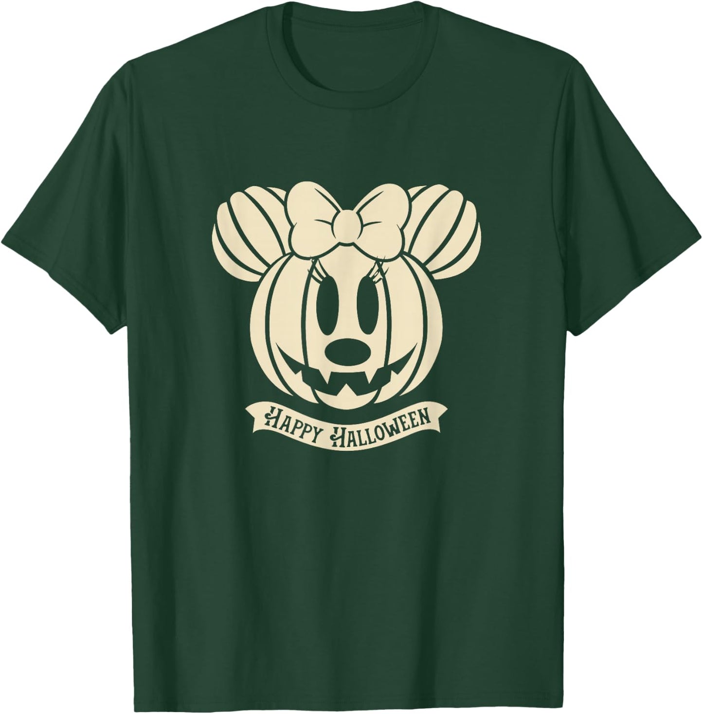 Disney Minnie Mouse Pumpkin Happy Halloween T-Shirt - T-Shirt | Forest
