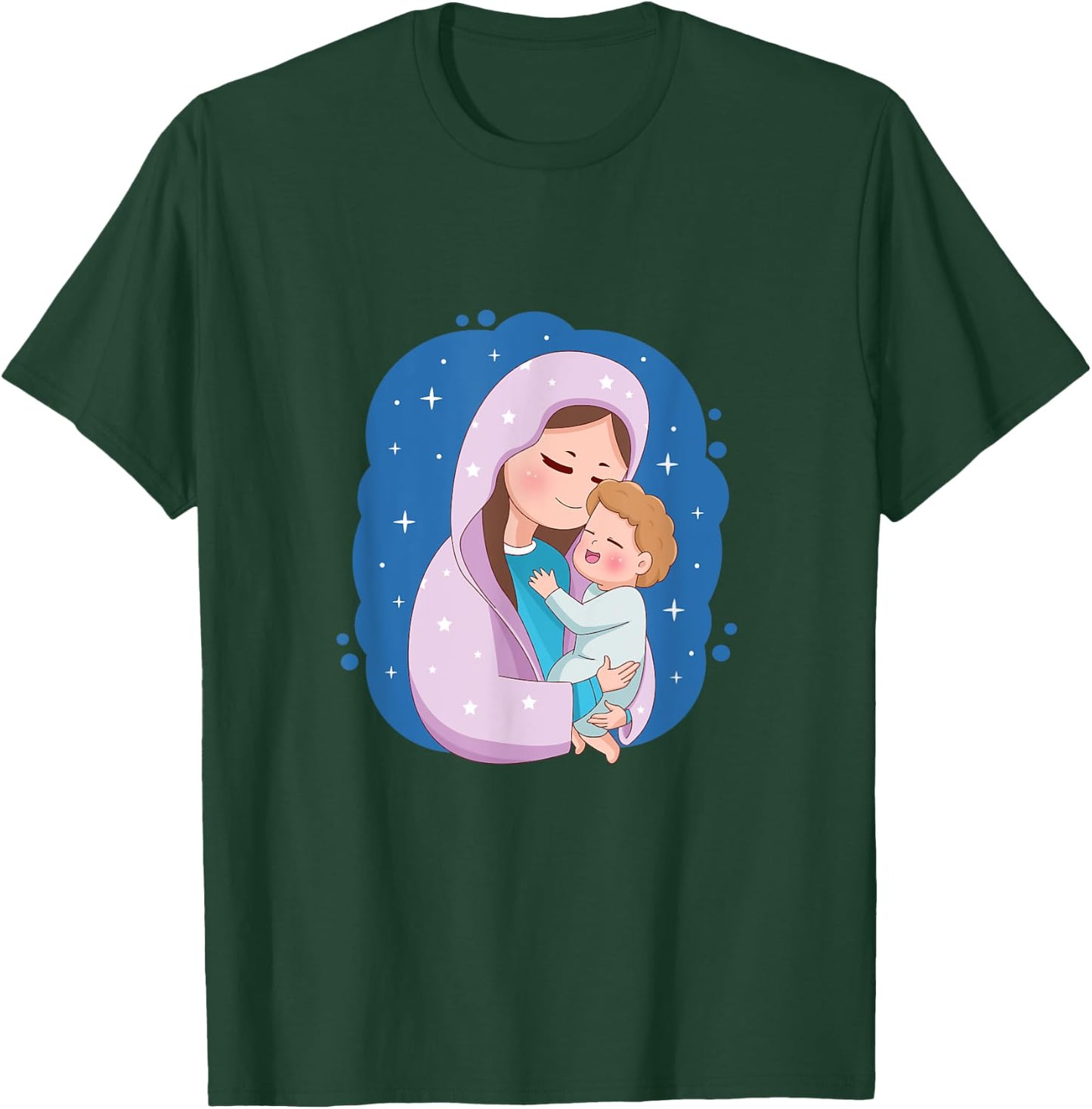 Virgin Mary and Holy Child T-Shirt - T-Shirt | Forest
