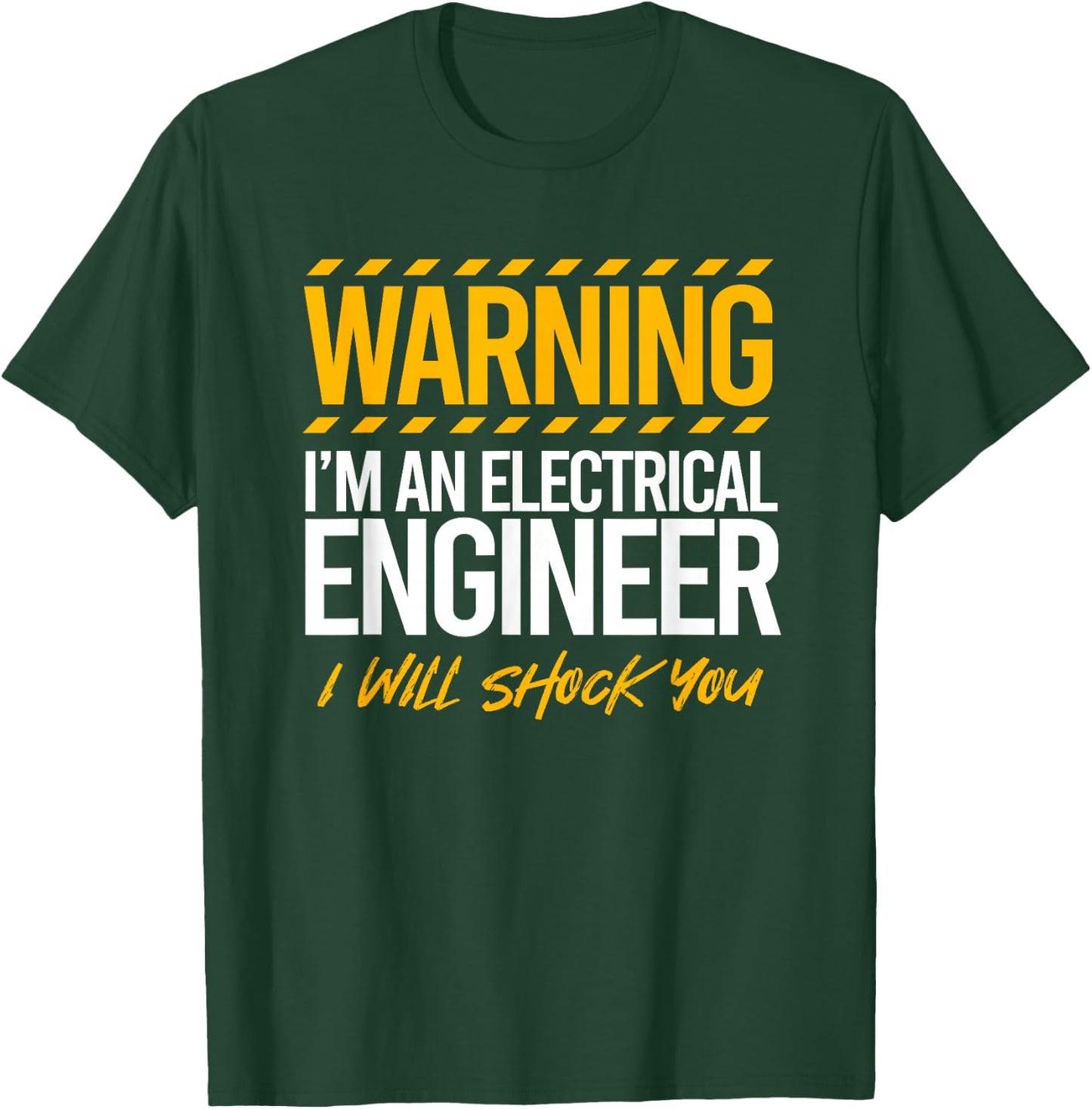 Electrical Engineer Electrician Black , -Adults, Small, Short Sleeve, Classic Fit, Cotton 60% Polyester 40% T-Shirt - T-Shirt | Forest
