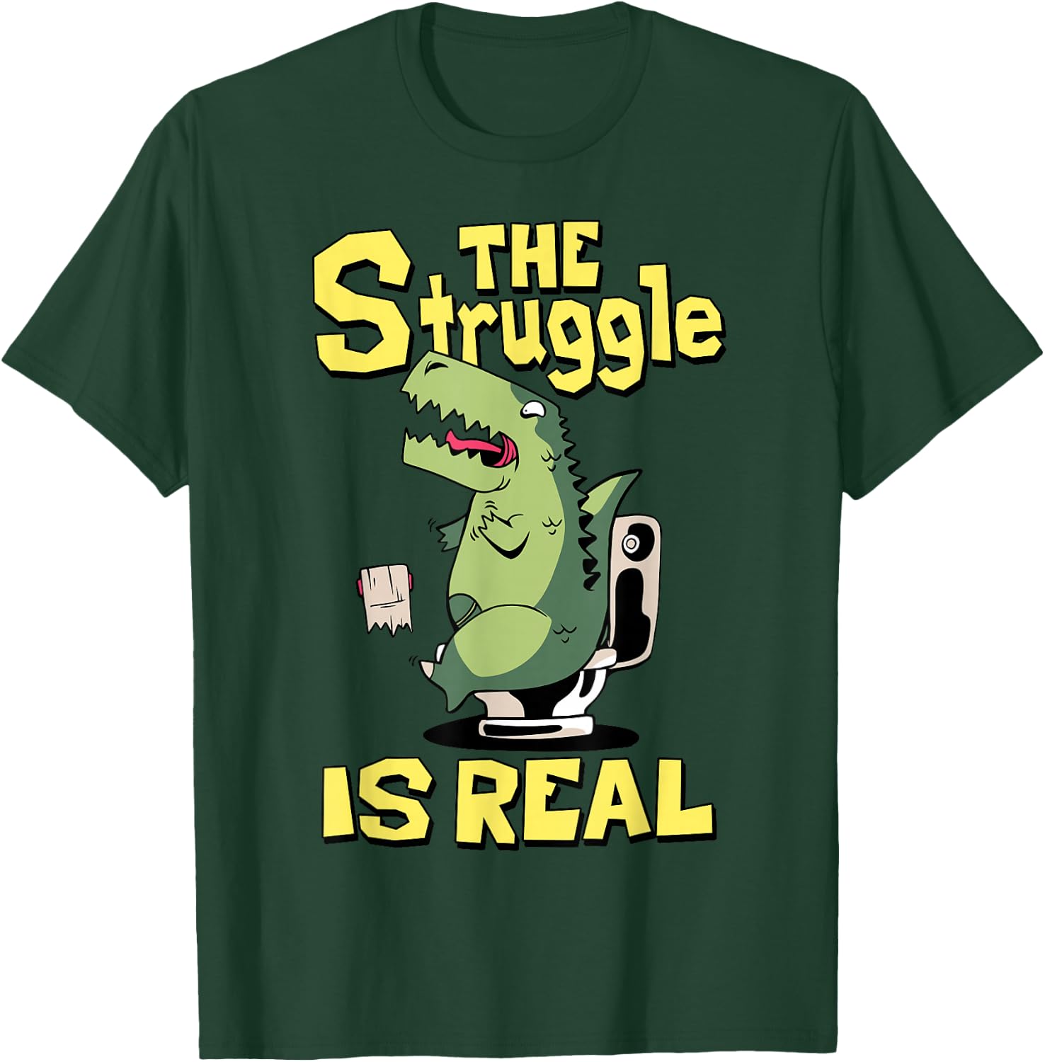 The Struggle is Real Trex Short Arm T Rex Funny T-Shirt - T-Shirt | Forest