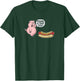 Trendy Apparel -Adults Casual Graphic Black Small Pig And Hot Dog Funny Cartoon T-Shirt - T-Shirt | Forest