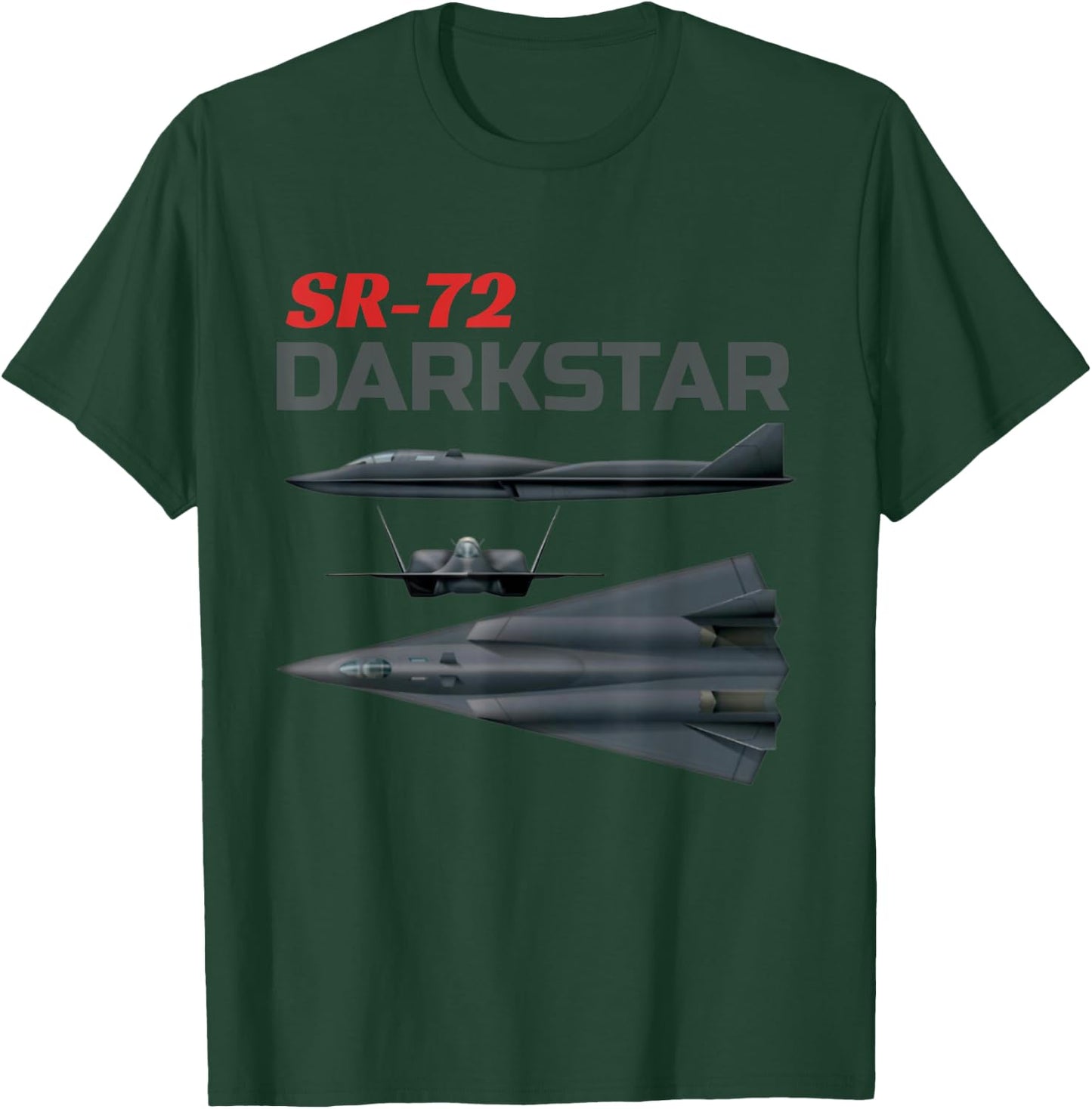 Fun American Military Aviation SR-72 Blackbird II In Action. T-Shirt - T-Shirt | Forest