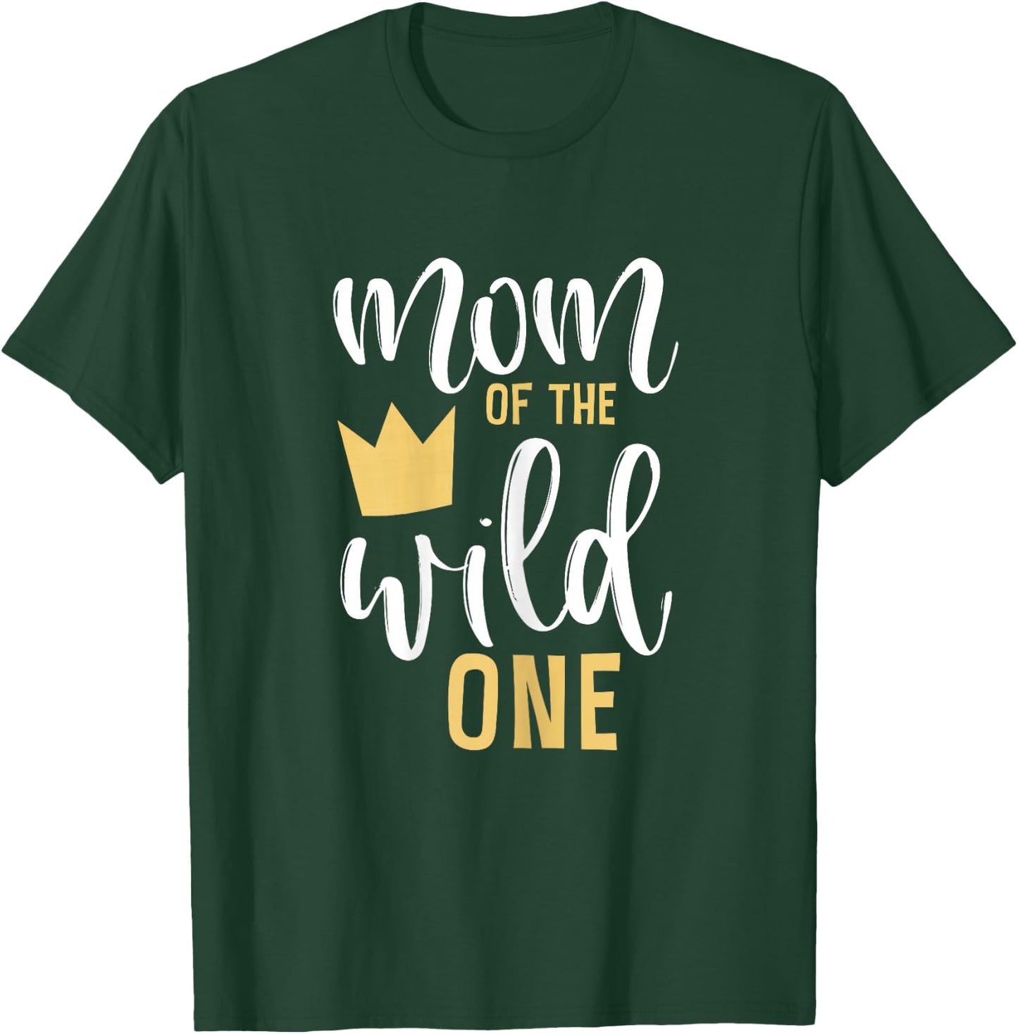 Mom of The Wild One Shirt 1st Birthday First Thing Mommy T-Shirt - T-Shirt | Forest