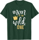 Mom of The Wild One Shirt 1st Birthday First Thing Mommy T-Shirt - T-Shirt | Forest