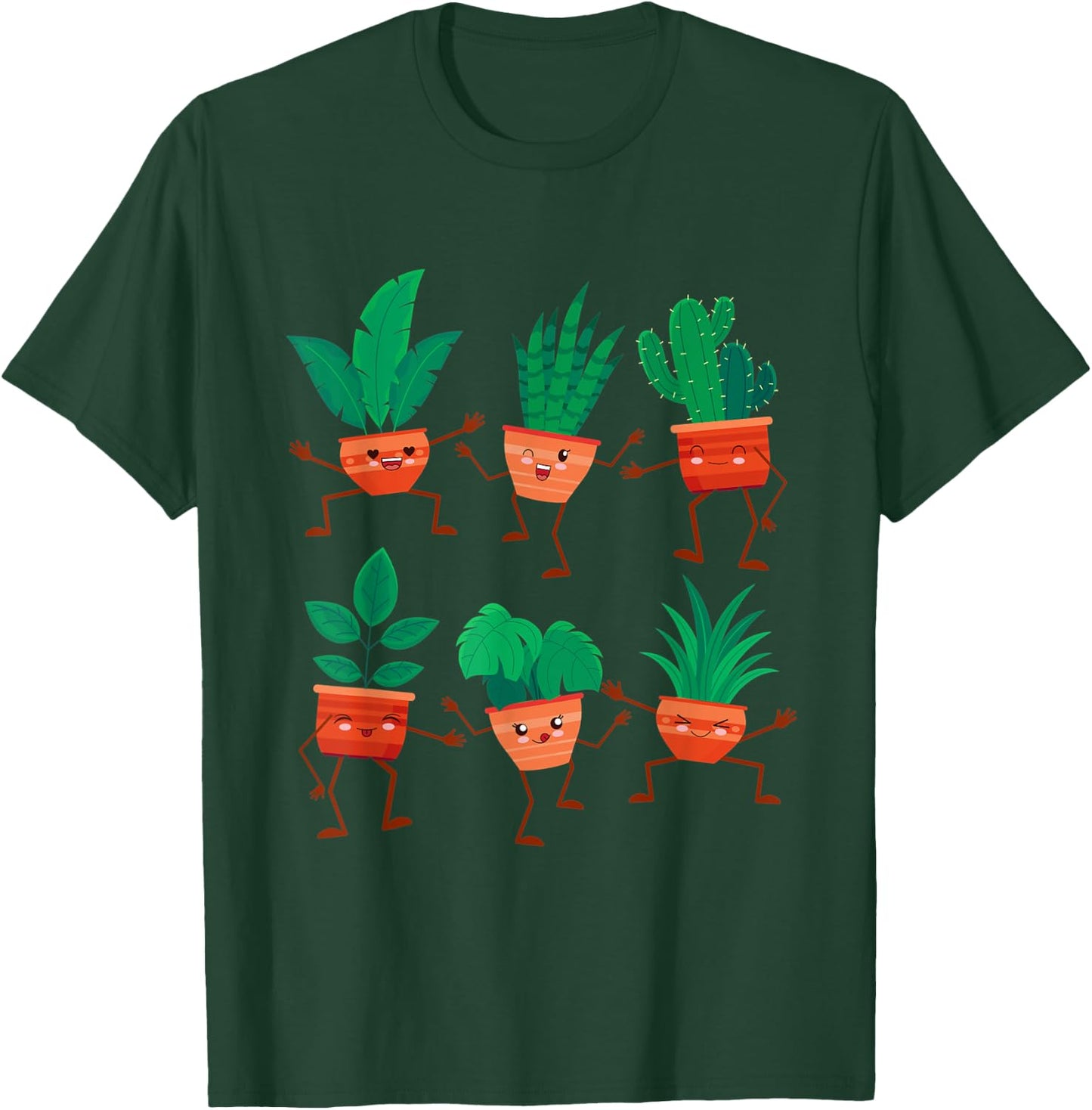 Dancing Plants Gardener Succulent Lover Funny Gardening T-Shirt - T-Shirt | Forest