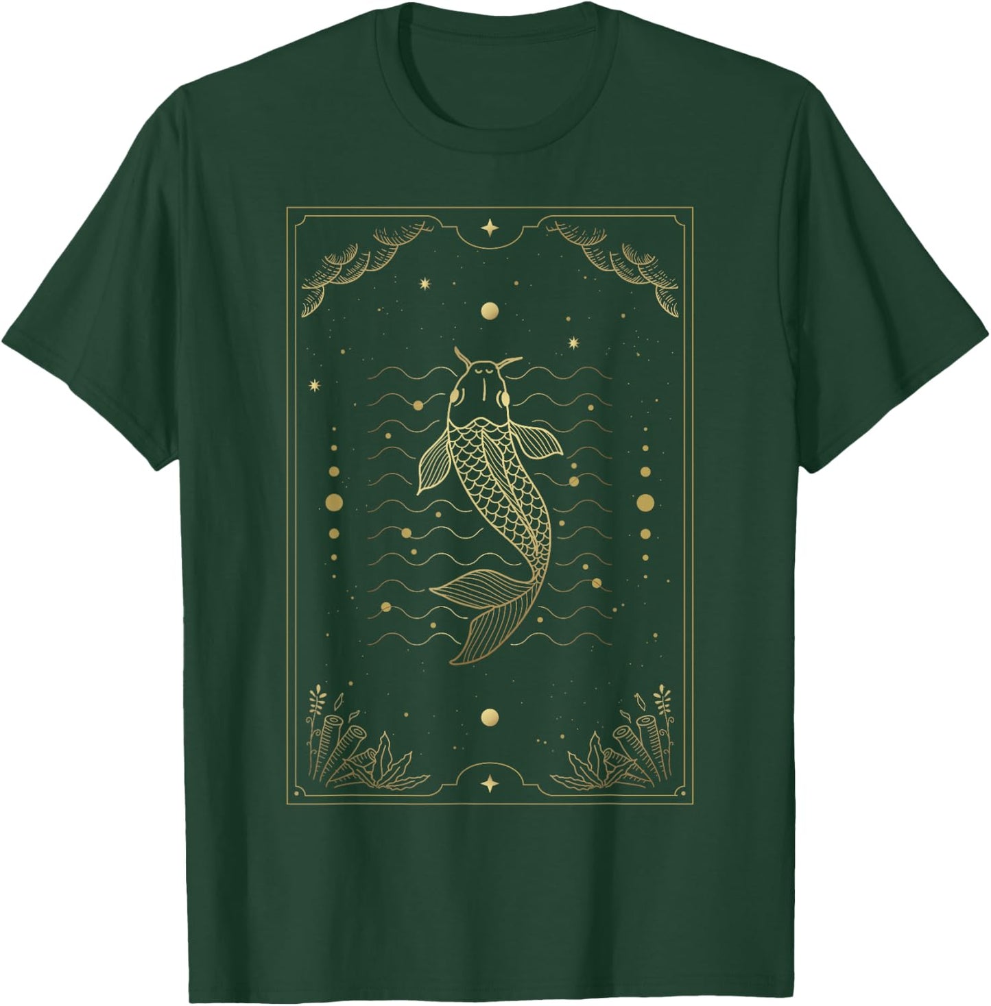 Fish In Tarot Cards T-Shirt - T-Shirt | Forest