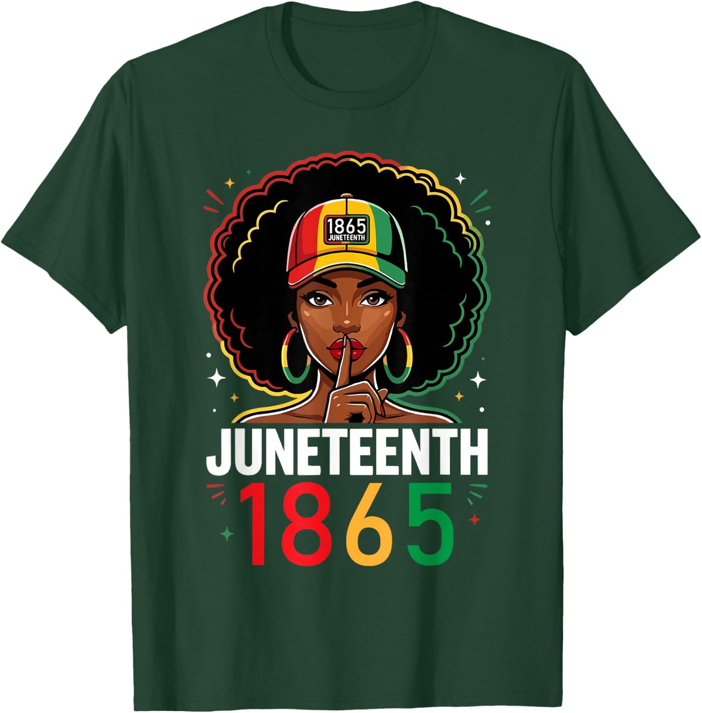 Juneteenth Black American 1865 Juneteenth Women T-Shirt - T-Shirt | Forest