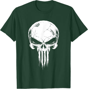 Marvel The Punisher Distressed Skull Icon T-Shirt - T-Shirt | Forest