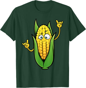 Funny Corn On The Cob Designs Women Farmers Food T-Shirt - T-Shirt | Forest