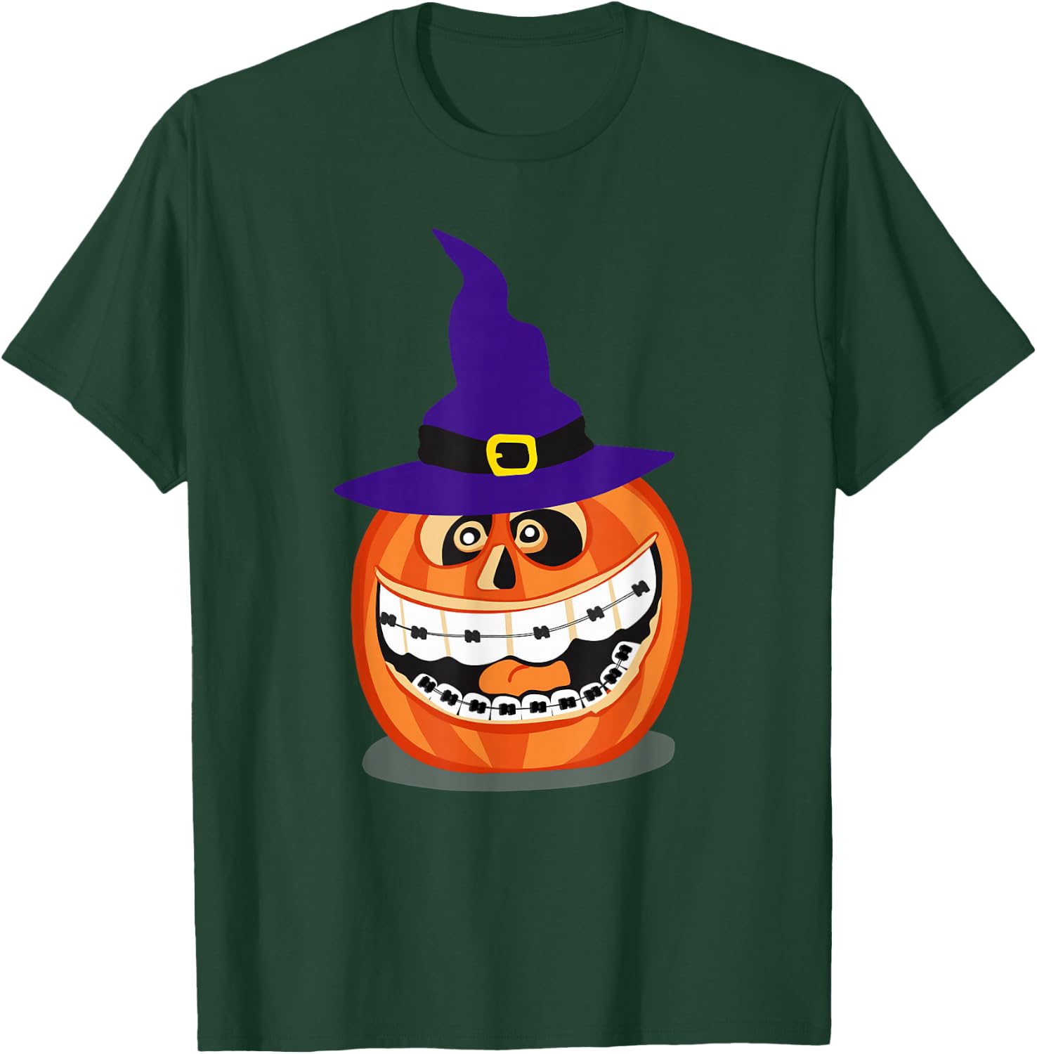 Funny Halloween Dentist Costume Teeth Pumpkin Dental T-Shirt - T-Shirt | Forest