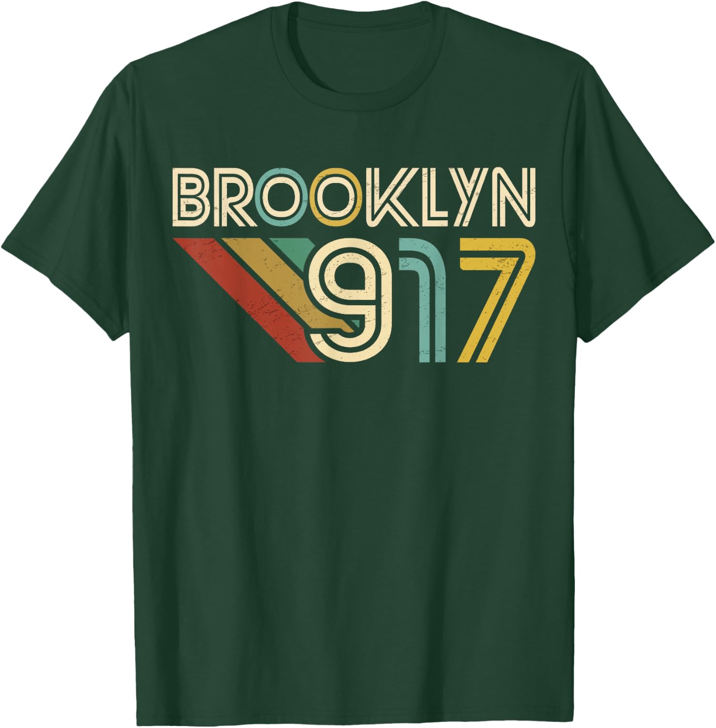Brooklyn 917 New York City State Area Code, Vintage Brooklyn T-Shirt - T-Shirt | Forest