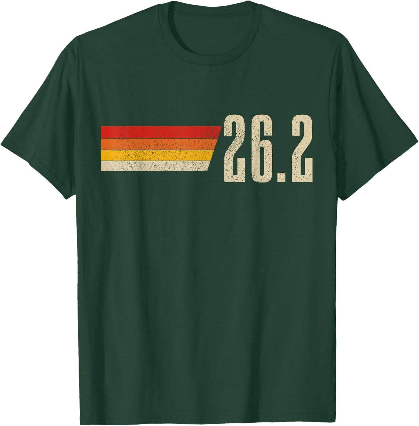 Marathon Running Vintage 26.2 Miles Retro Marathon Runner T-Shirt - T-Shirt | Forest