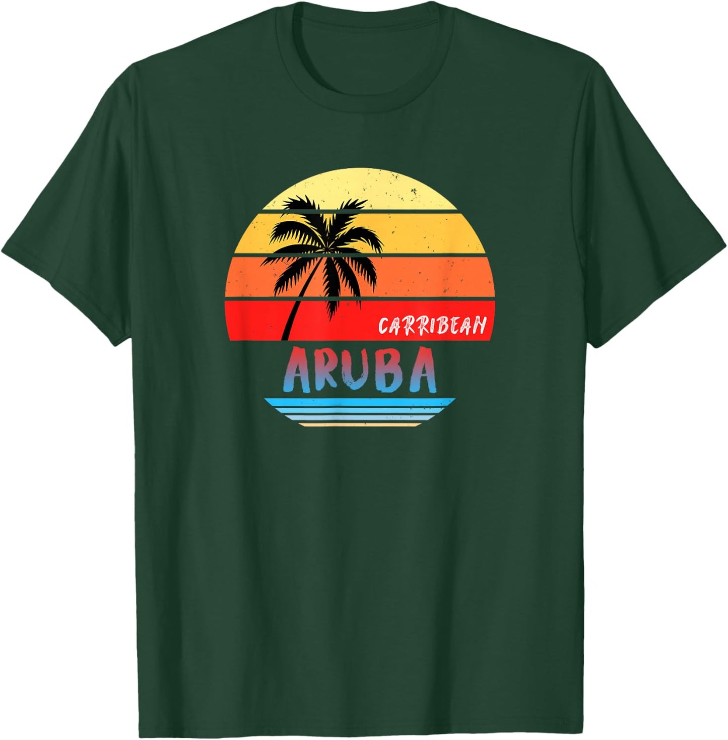 Aruba Shirt | Aruba Carribean T-Shirt - T-Shirt | Forest
