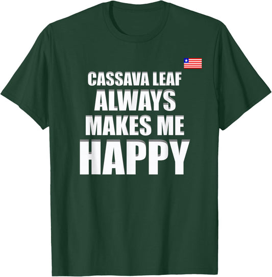 Liberian Food, Liberia Flag, Cassava Leaf, Liberia T-Shirt - T-Shirt | Forest