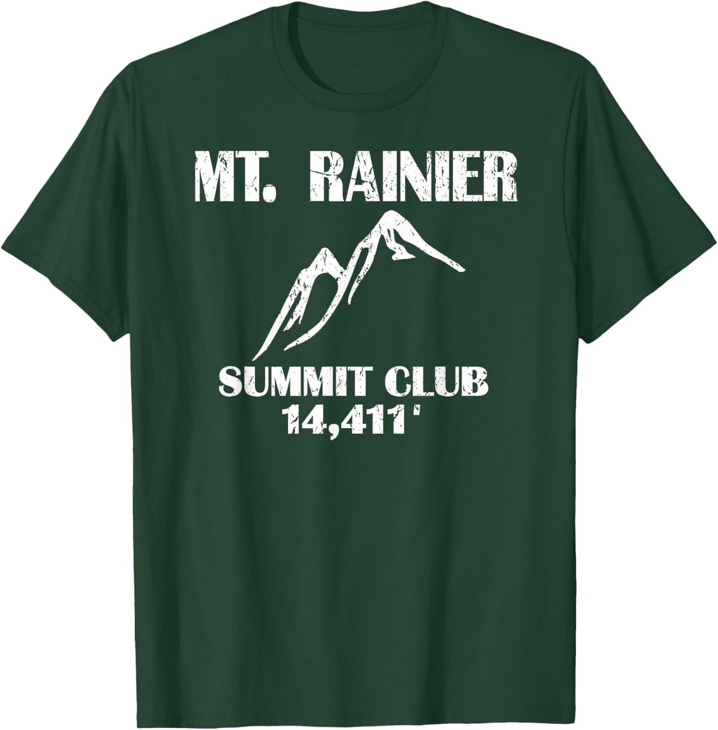 Mt. Rainier Summit Club Elevation - Mount Rainier T-Shirt - T-Shirt | Forest