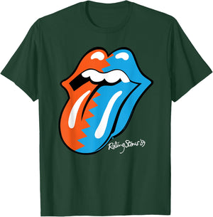 Rolling Stones Official Zig Zag Tongue '89 T-Shirt - T-Shirt | Forest