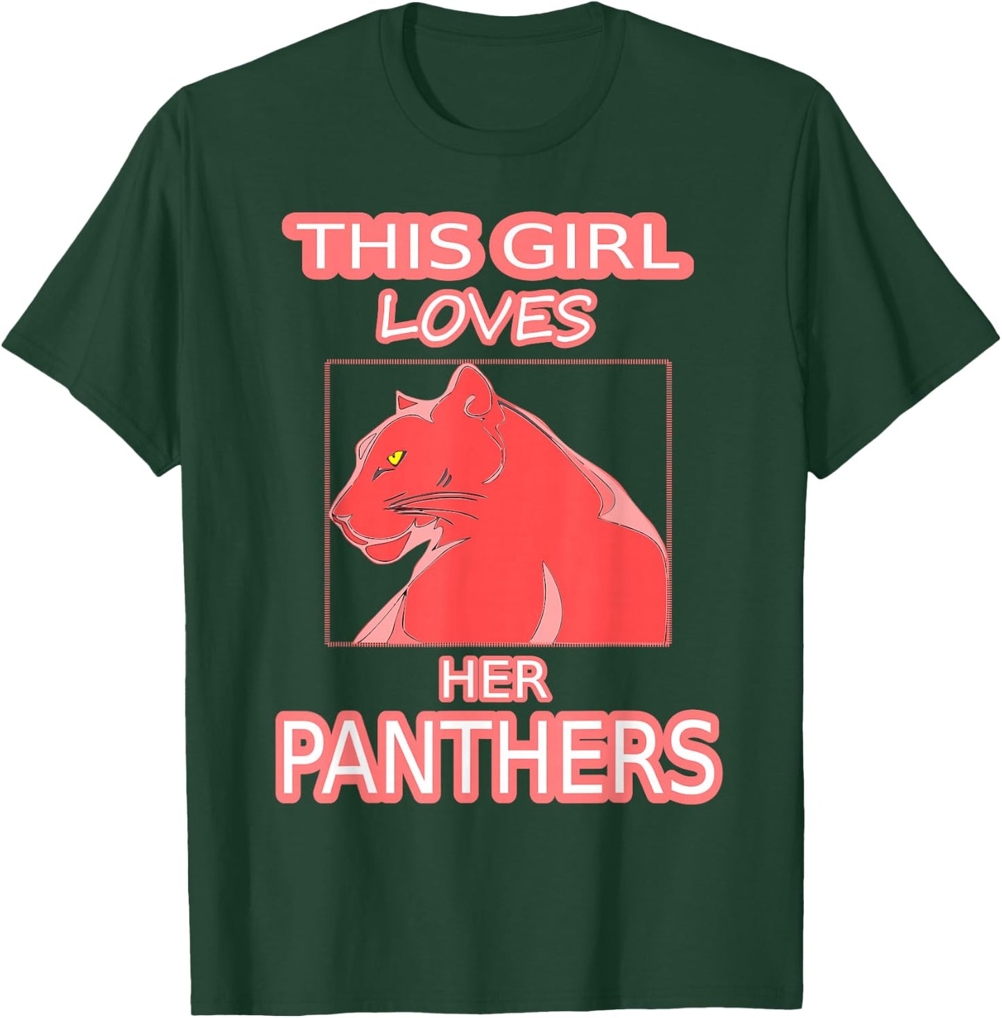This Girl Her Loves Panthers from Florida Sports T Shirt T-Shirt - T-Shirt | Forest