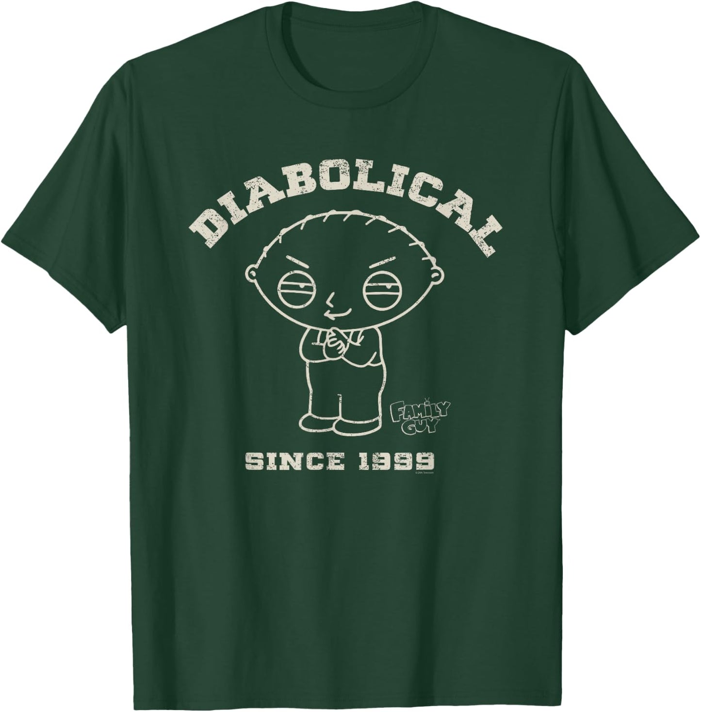 Family Guy Stewie Diabolical Since 1999 T-Shirt - T-Shirt | Forest