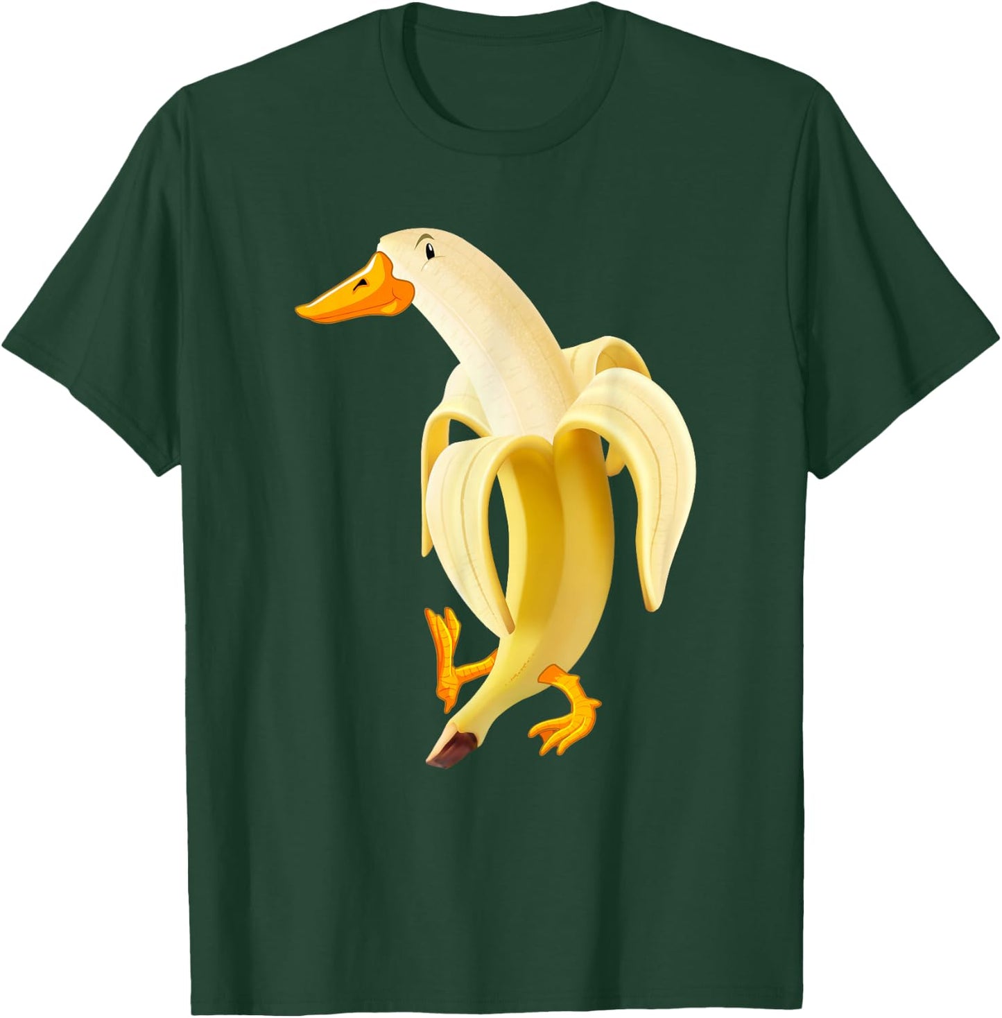 Duck In Banana Funny T-Shirt - T-Shirt | Forest