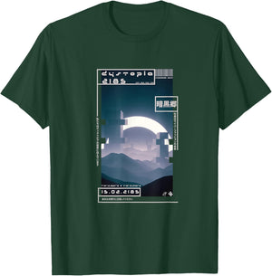 Techwear Cyberpunk Streetwear Japanese Dystopia 2185 T-Shirt - T-Shirt | Forest