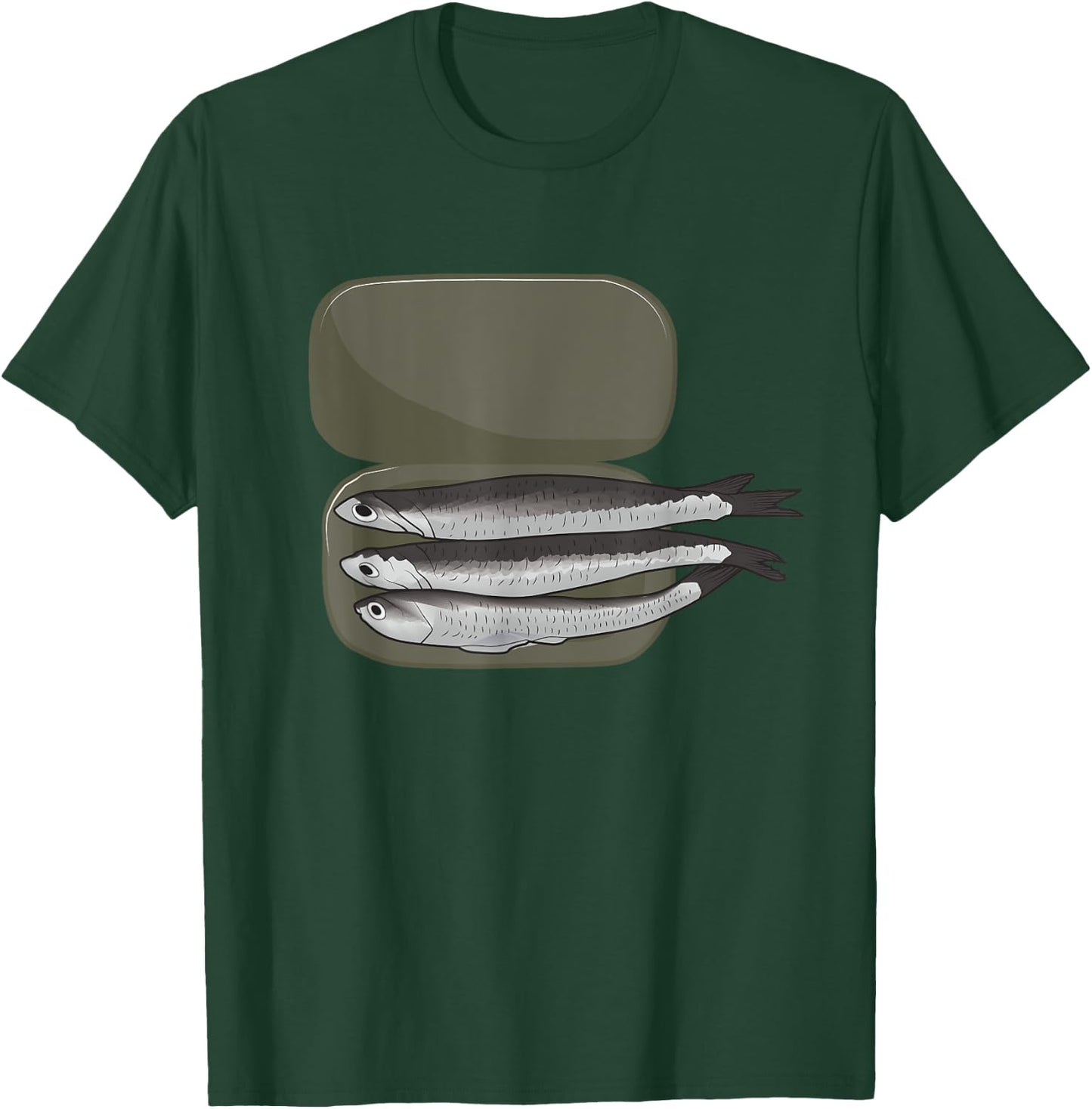 Anchovy Eater Loves Anchovies Canned Fish Food Pizza T-Shirt - T-Shirt | Forest