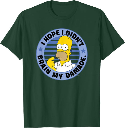 The Simpsons Homer I Hope I Didn't Brain My Damage T-Shirt - T-Shirt | Forest