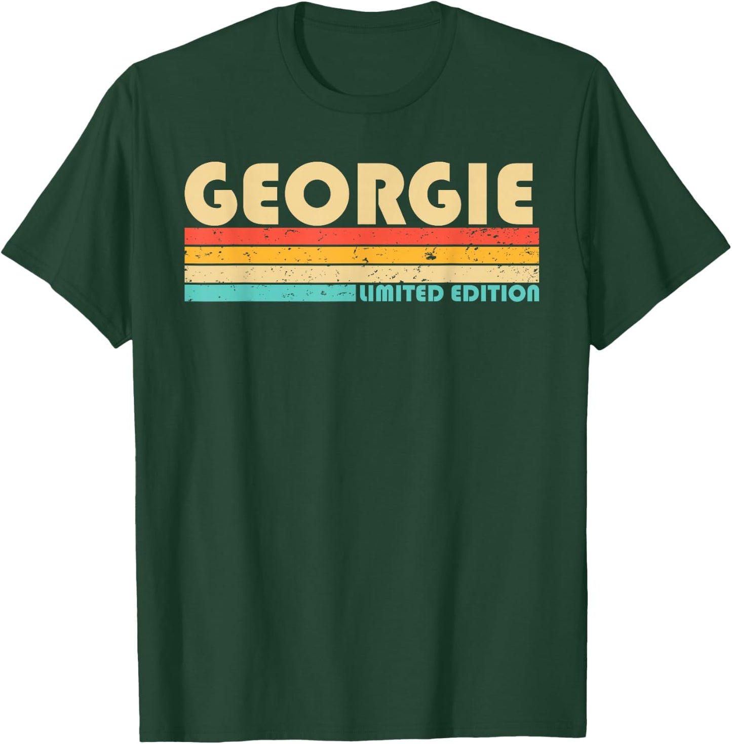 GEORGIE Name Personalized Retro Vintage 80s 90s Birthday T-Shirt - T-Shirt | Forest