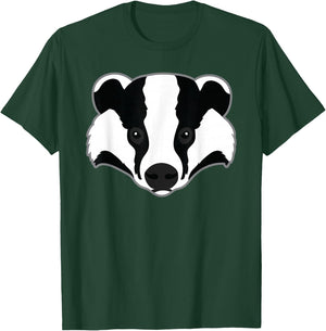 Funny Badger Animal Face Art Clothing Gift Kids Women T-Shirt - T-Shirt | Forest