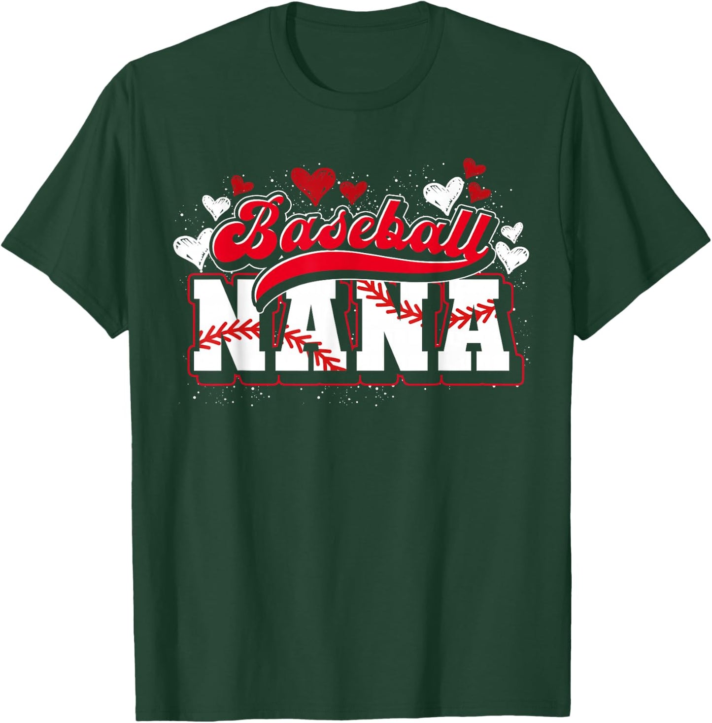 Baseball Nana Baseball Player Grandma Baseball Fan Baseball T-Shirt - T-Shirt | Forest