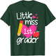 Little Miss 1st Grader First Day Of Hello First Grade Girls T-Shirt - T-Shirt | Forest