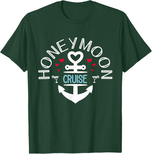 Honeymoon cruise for couples Just Married Gift T-Shirt - T-Shirt | Forest