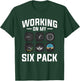 Working On My Six Pack Aviation Aviator Pilot T-Shirt - T-Shirt | Forest