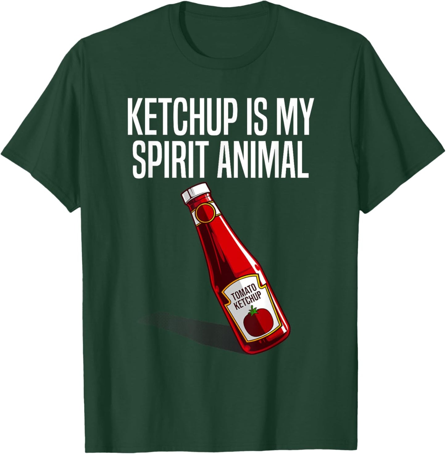 Funny Ketchup Lover Gift Women Kids Tomato Fan T-Shirt - T-Shirt | Forest