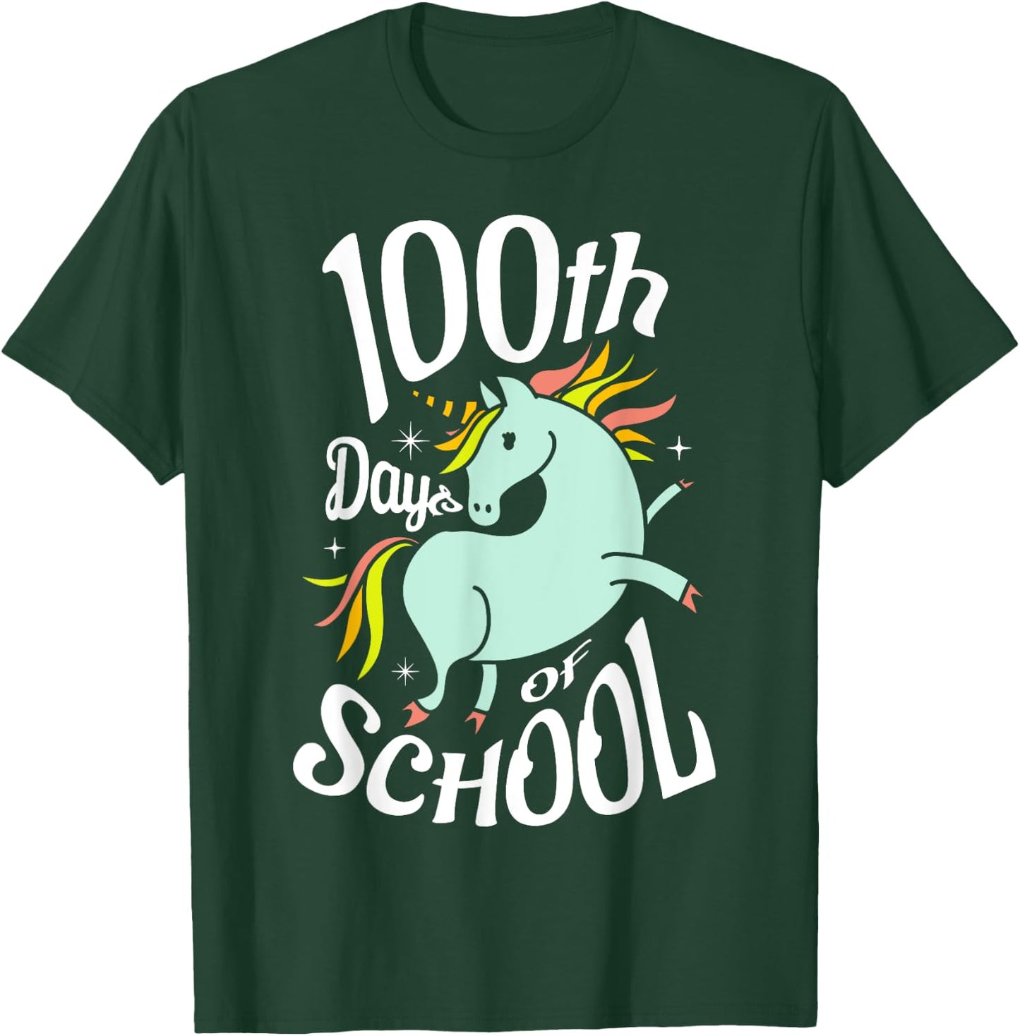 100th days of school for a 100 days of School 100th day T-Shirt - T-Shirt | Forest