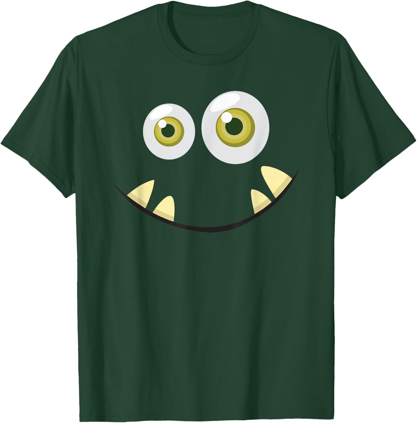 Monster Face Halloween T Shirt Costume Idea Scary Cute T-Shirt - T-Shirt | Forest