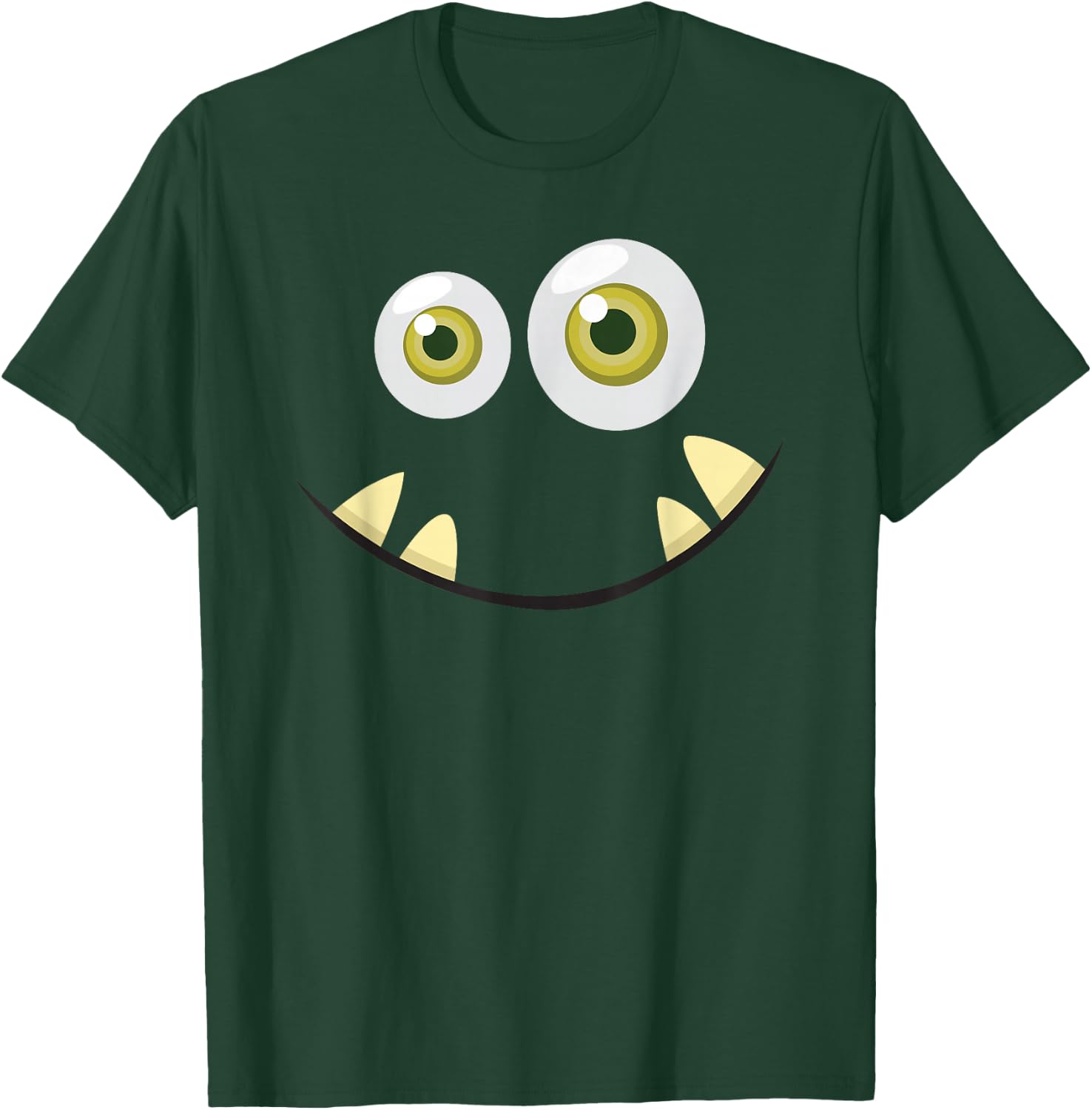 Monster Face Halloween T Shirt Costume Idea Scary Cute T-Shirt - T-Shirt | Forest