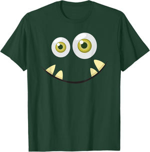 Monster Face Halloween T Shirt Costume Idea Scary Cute T-Shirt - T-Shirt | Forest