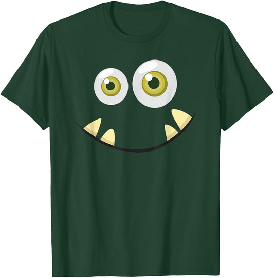 Monster Face Halloween T Shirt Costume Idea Scary Cute T-Shirt - T-Shirt | Forest