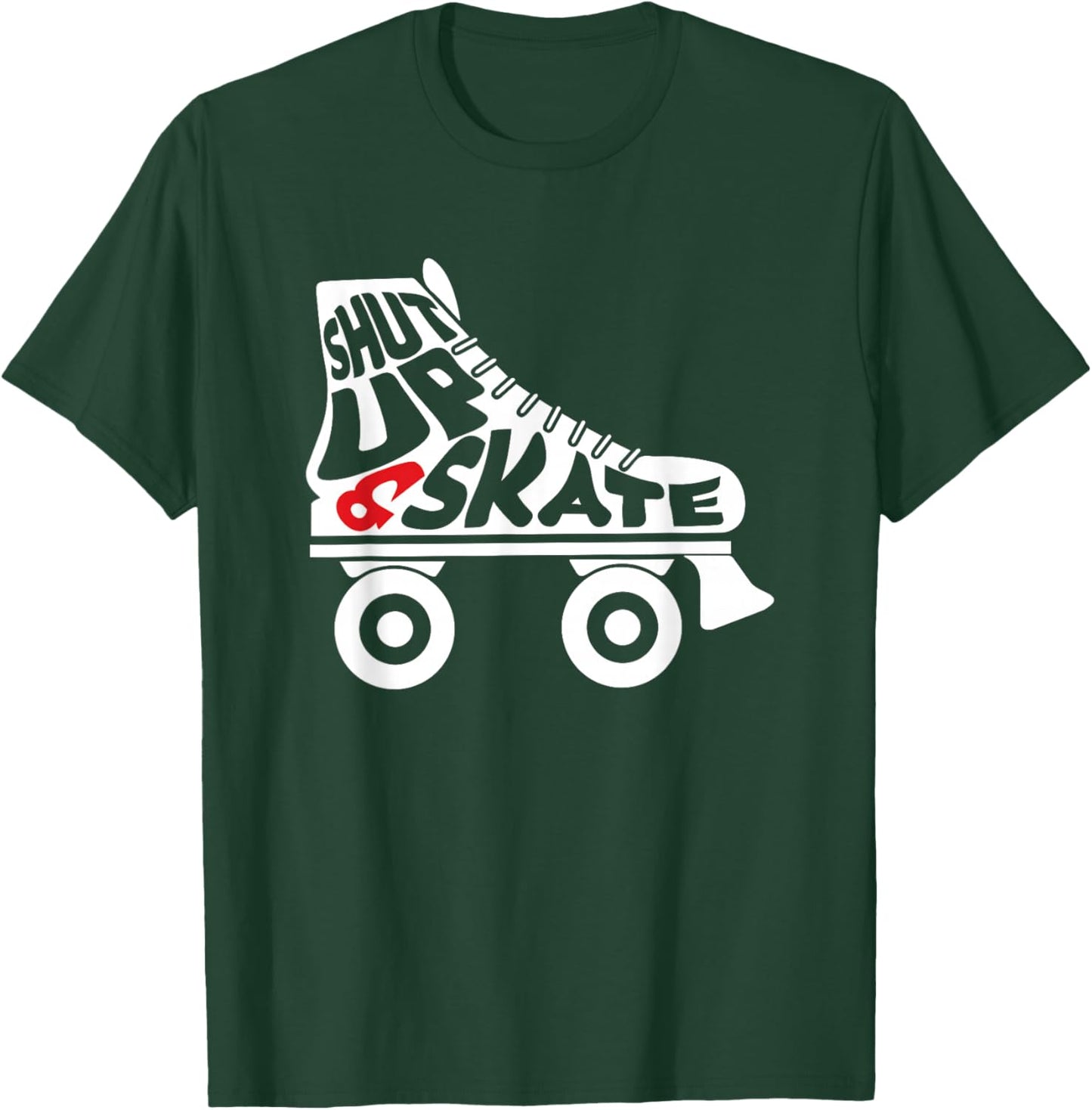 Inline Skater Sk8 Rollerblading Skate Skating Blades Gift T-Shirt - T-Shirt | Forest
