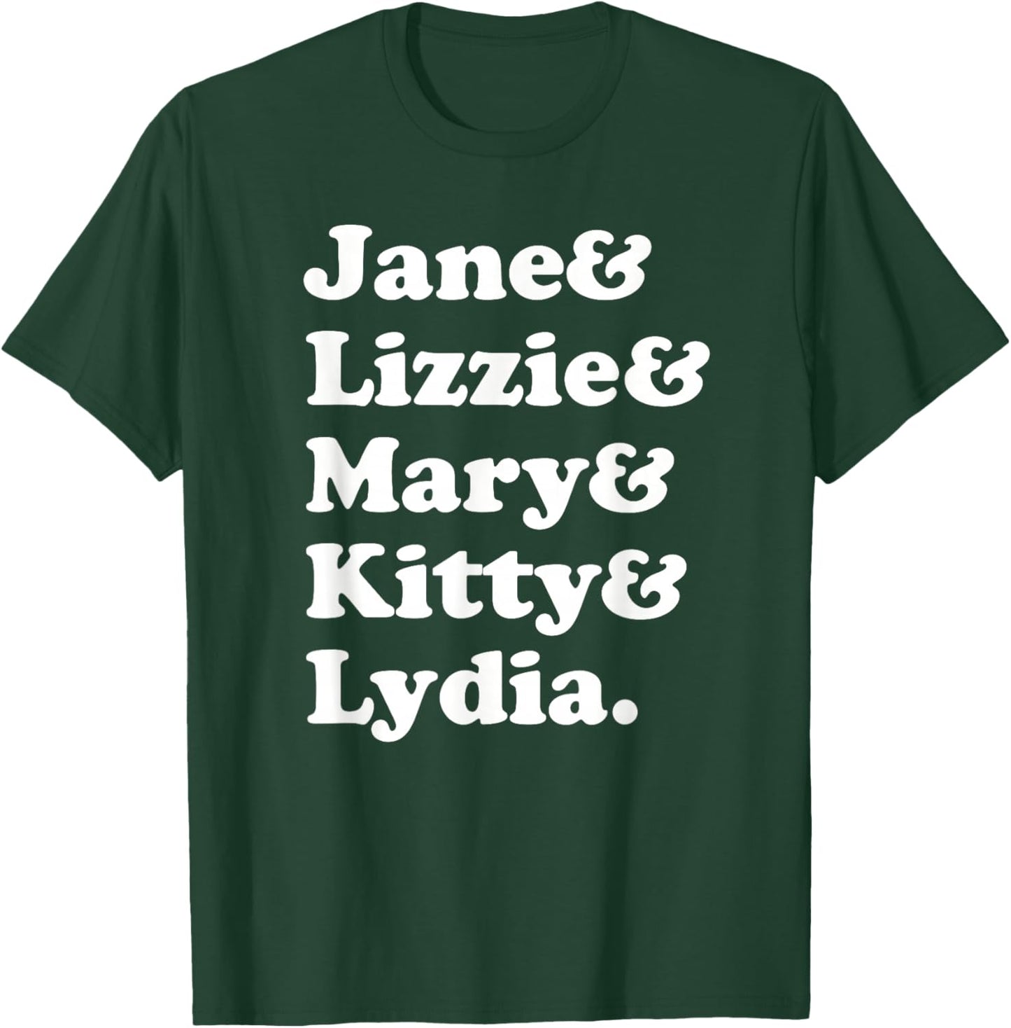 Pride and Prejudice Jane Austen - Bennet Sisters T-Shirt - T-Shirt | Forest